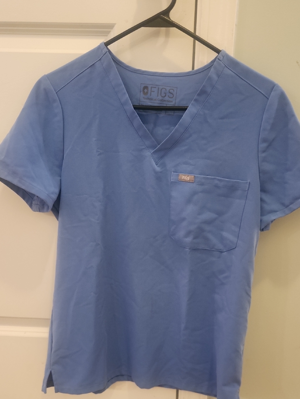 Figs V-Neck Blue Scrub Top